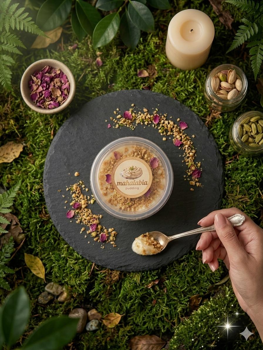 Mahalabia Gold & Pistachio