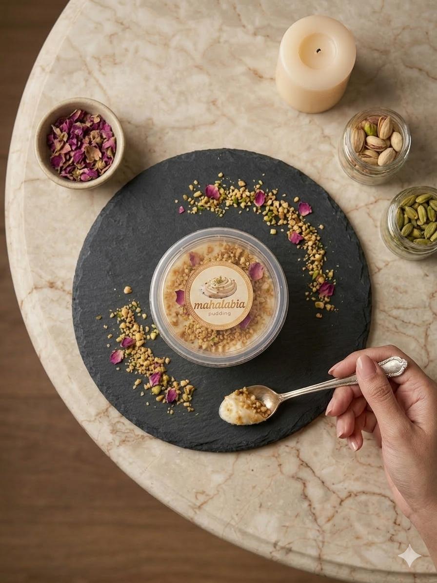 Mahalabia Gold & Pistachio